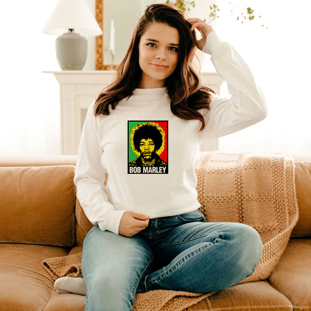 Jimi Hendrix Bob Marley Long Sleeve