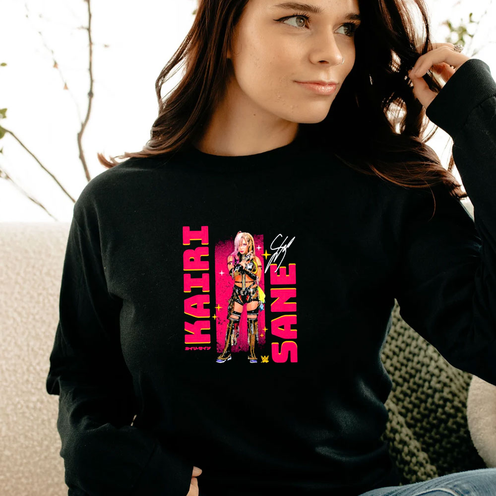 Kairi Sane Pose Wht Signature Long Sleeve