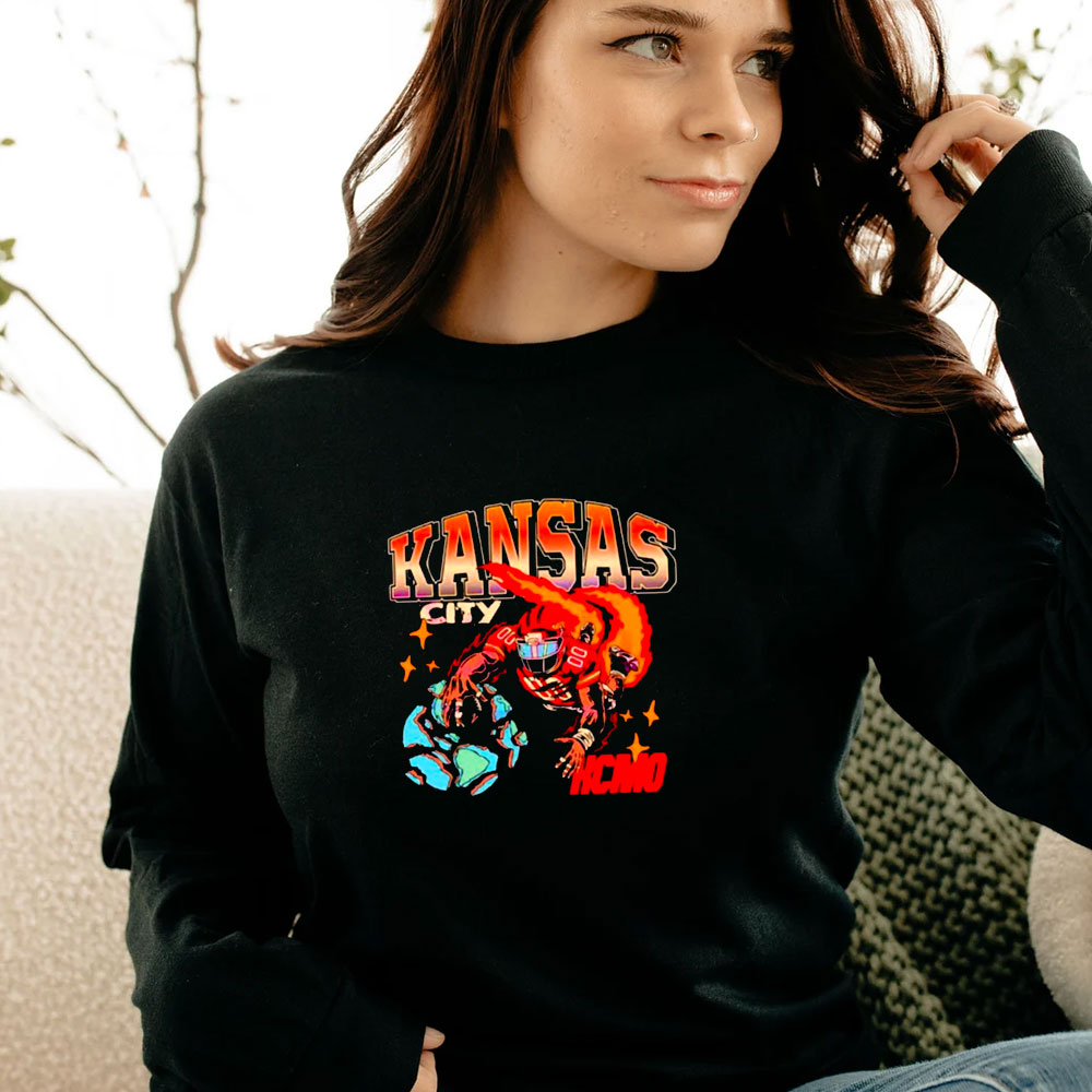 Kansas City Football Player Retro Long Sleeve