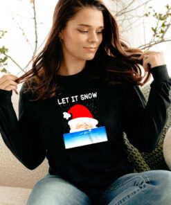 Let It Snow Cocaine Santa Christmas Long Sleeve