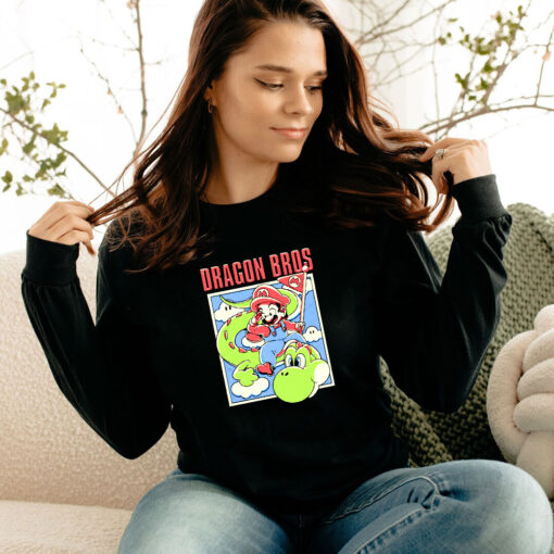 Mario And Yoshi X Dragon Ball Dragon Bros Comic Long Sleeve