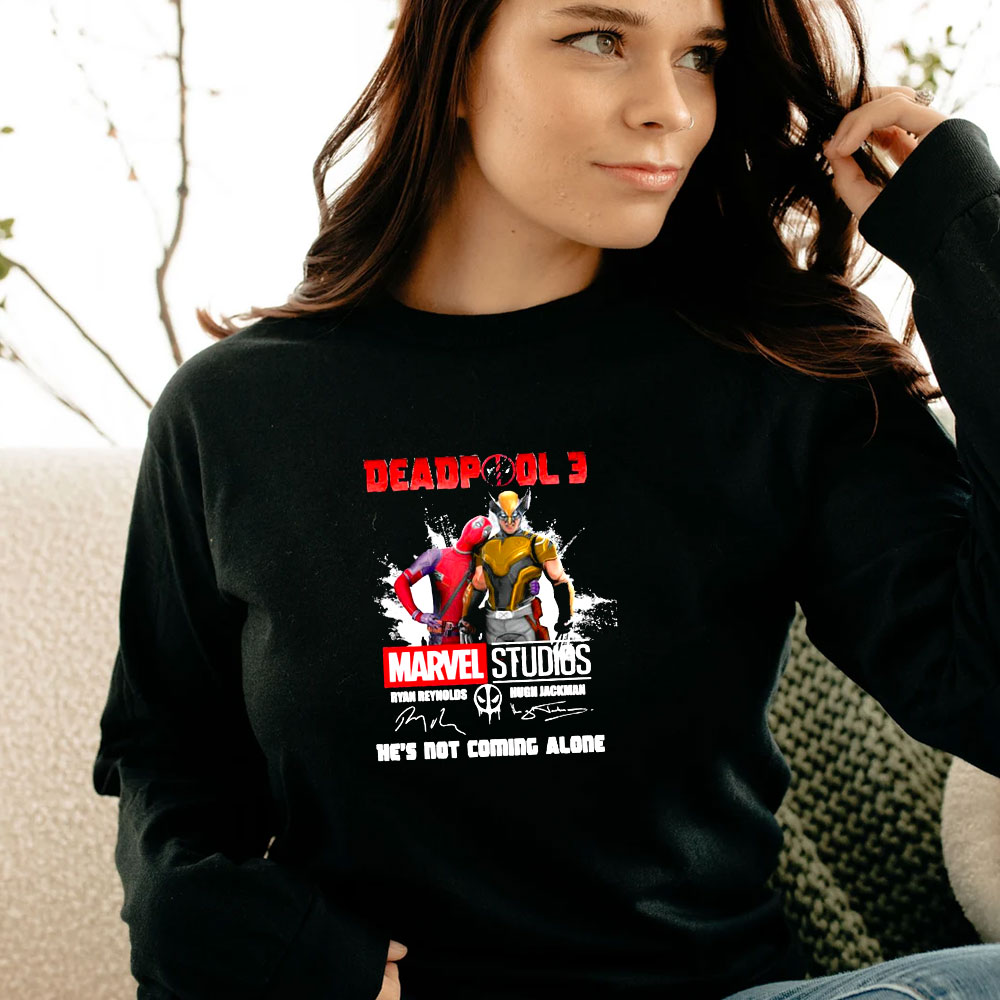 Marvel Studios Deadpool 3 Ryan Reynolds And Wolverines Long Sleeve