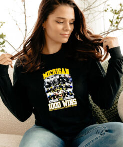 Michigan Wolverines Football 1000 Wins First Team Long Sleeve