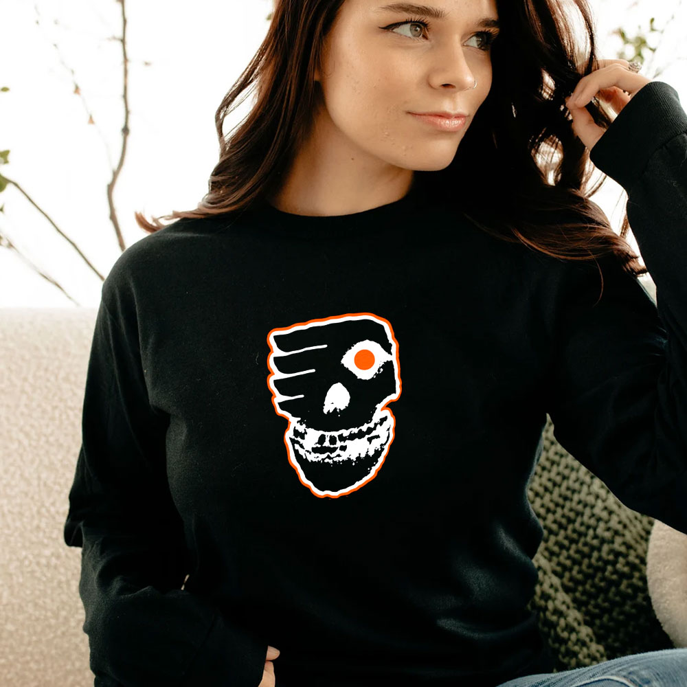 Misfits Philadelphia Flyers Hockey Mashup Long Sleeve