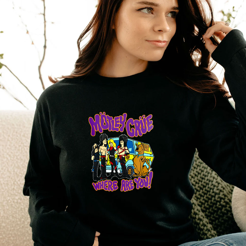 Motley Crue Shout At The Devil Scooby Doo Long Sleeve