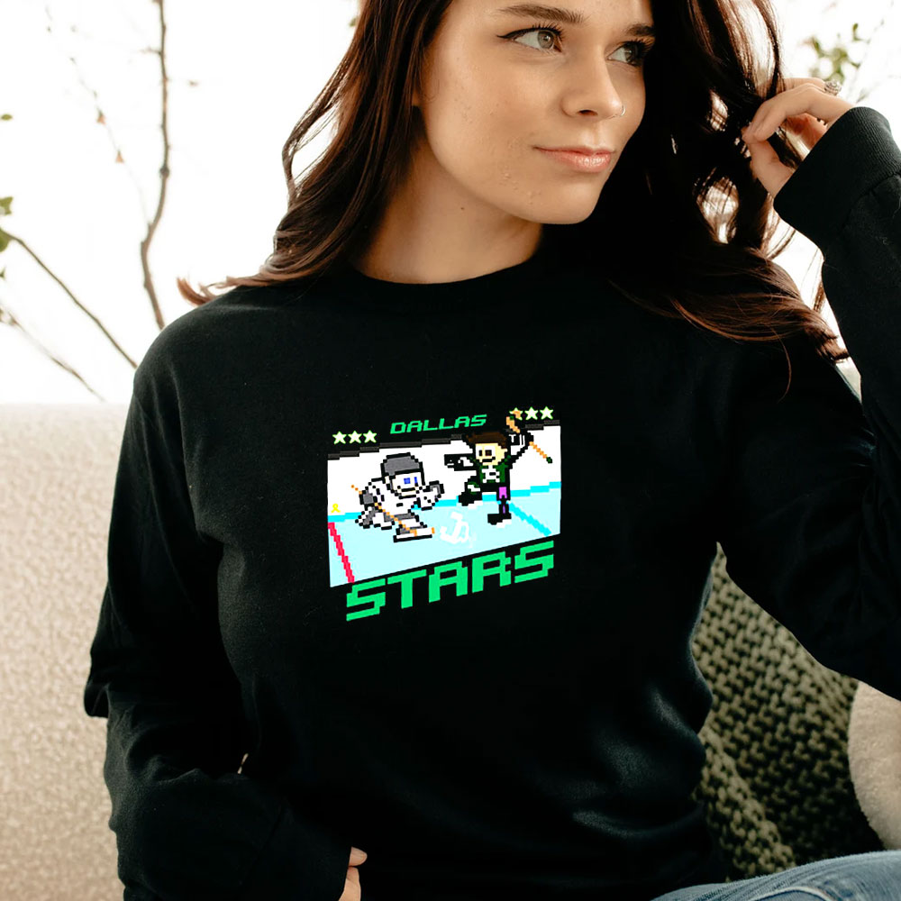 Nintendo Game Dallas Stars Hockey Long Sleeve