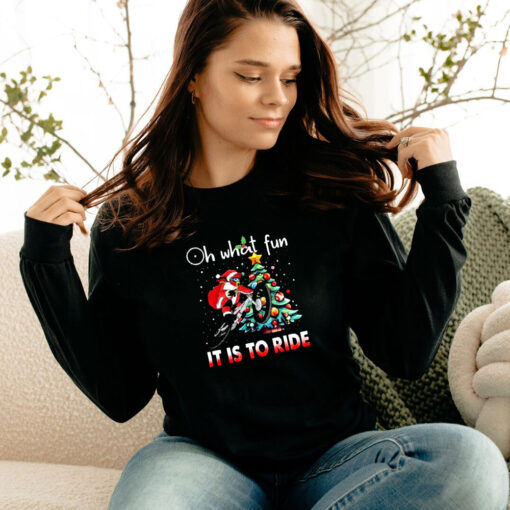 Oh What Fun It Is To Ride Christmas BMX Bike Christmas Long Sleeve