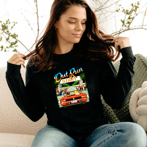 Out Run Retro Gaming Long Sleeve