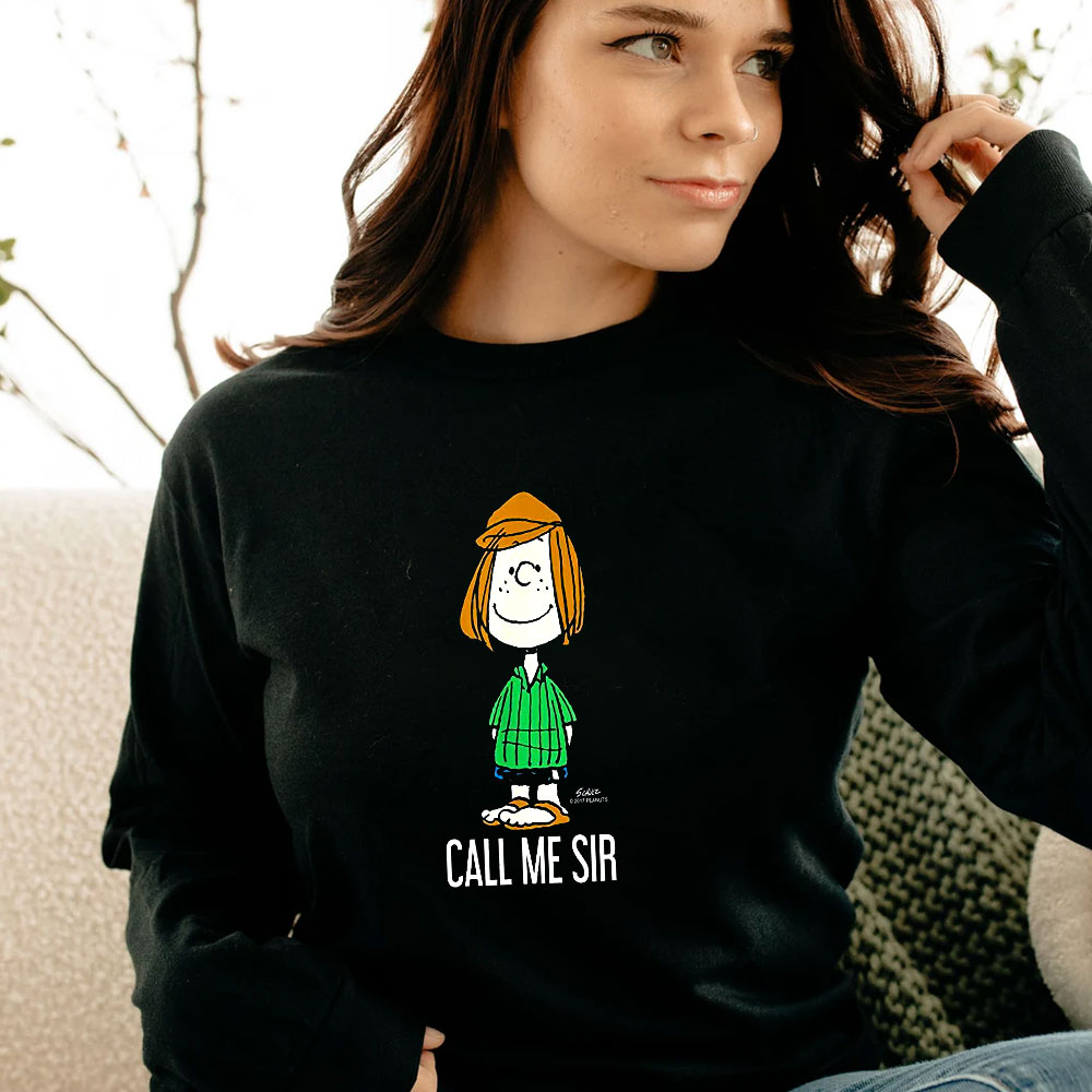 Peanuts Peppermint Patty Call Me Sir Long Sleeve