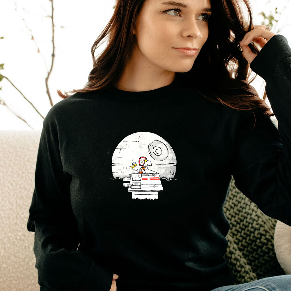 Peanuts Snoopy And Woodstock Episode Cartoon Funny Long Sleeve