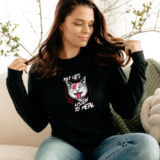 Pet Cats Listen To Metal Long Sleeve