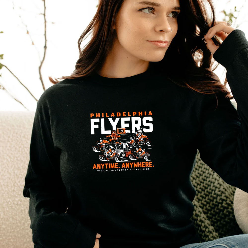 Philadelphia Flyers Anytime Anywhere Violent Gentlemen Hockey Club Long Sleeve