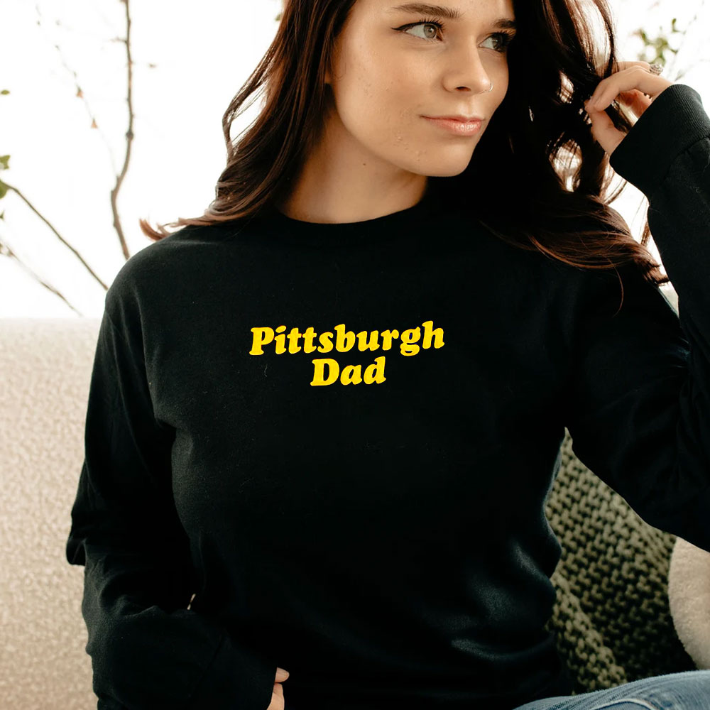 Pittsburgh Dad Logo Long Sleeve