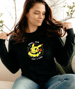 Pokemon Pikachu Skull Choose Train Fight Evolve Long Sleeve