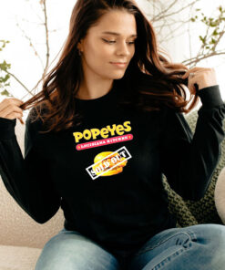 Popeyes Menu Fast Food Sold Out Long Sleeve