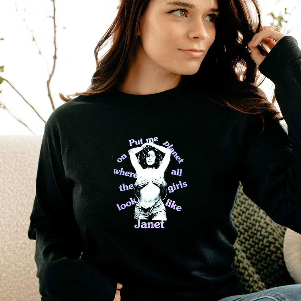 Quotes Janet Jackson Graphic Long Sleeve