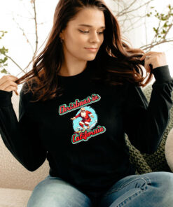 Santa California Christmas Long Sleeve