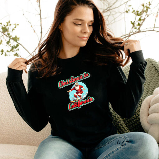 Santa California Christmas Long Sleeve