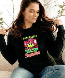 Santa Grinch Chibi I Hate People But I Love My Florida State Long Sleeve