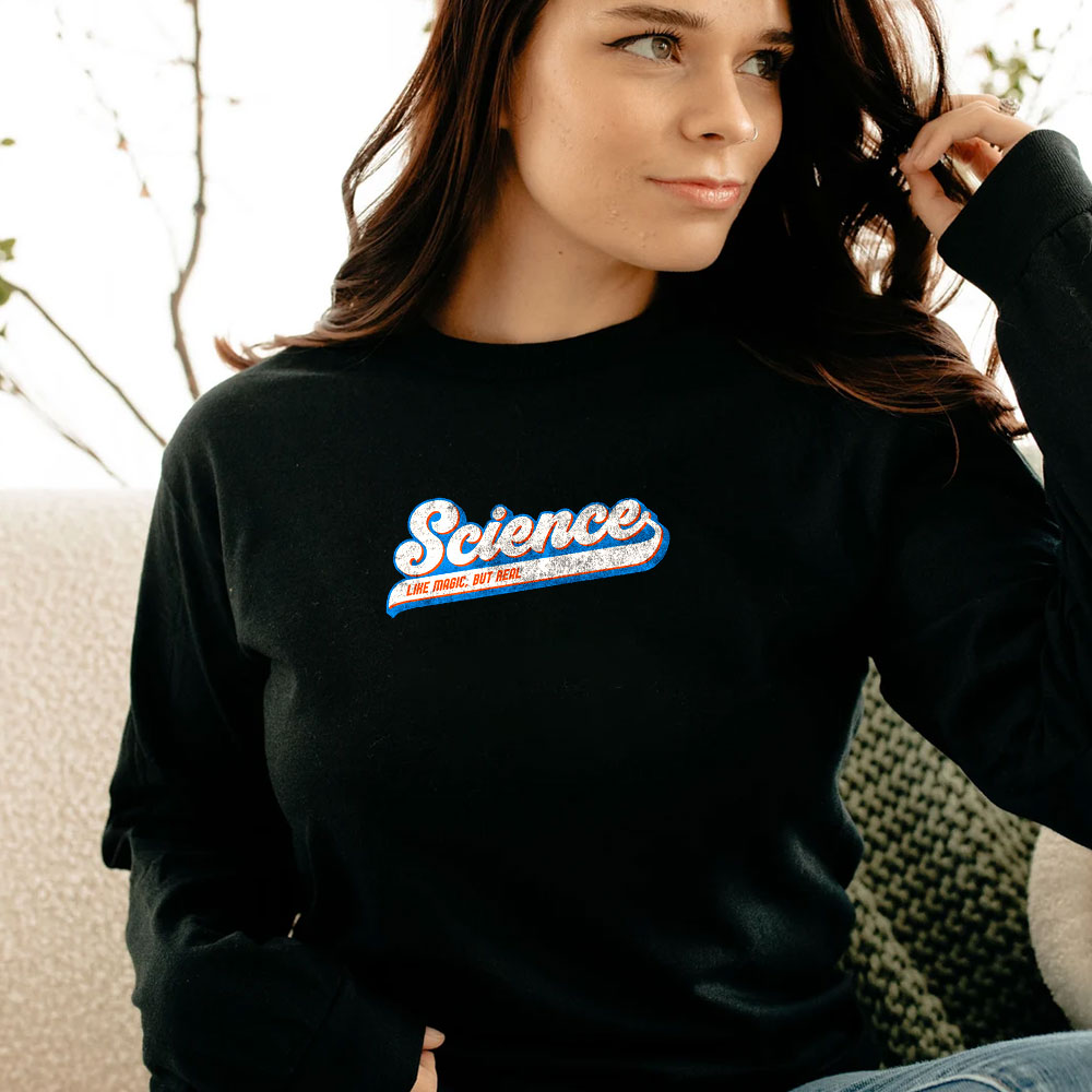 Science Like Magic But Real Logo Long Sleeve