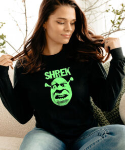 Shrek Funny Face Eyebrow Raised Long Sleeve