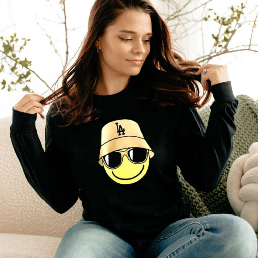 Smile Face Graphic Overfit Long Sleeve