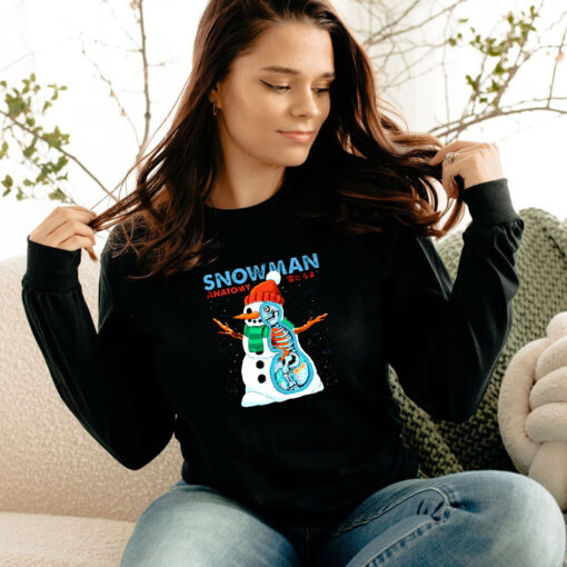 Snowman Anatomy Xmas Long Sleeve