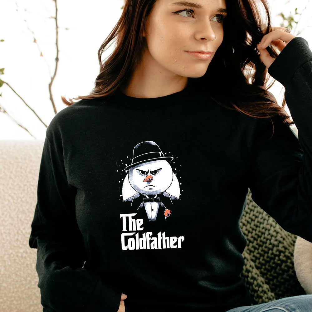 Snowman The Codfather Merry Christmas Long Sleeve