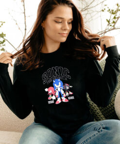 Sonic The Hedgehog Varsity Trio Movie Long Sleeve