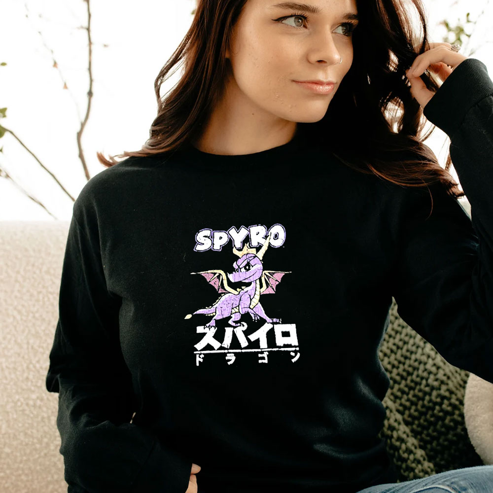 Spyro The Dragon Kanji Japan Long Sleeve