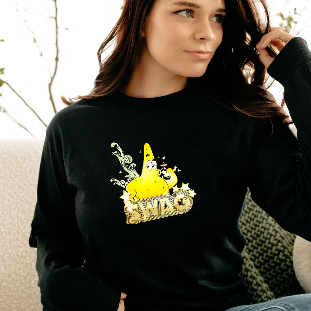 Squarepants Patrick Gold Swag Long Sleeve