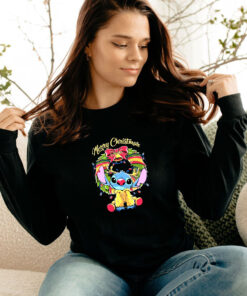 Stitch Merry Christmas Ohana Long Sleeve