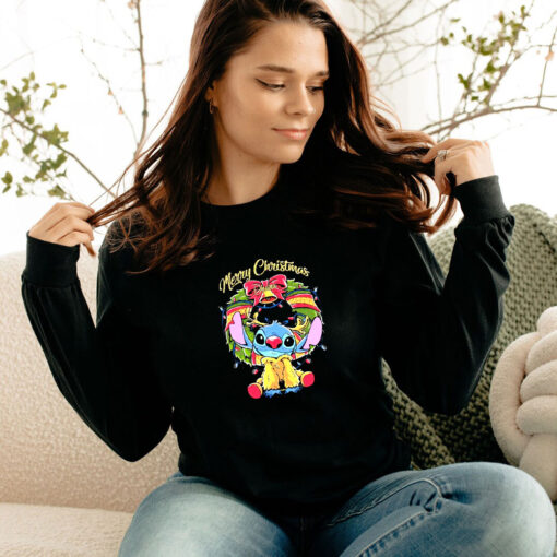 Stitch Merry Christmas Ohana Long Sleeve