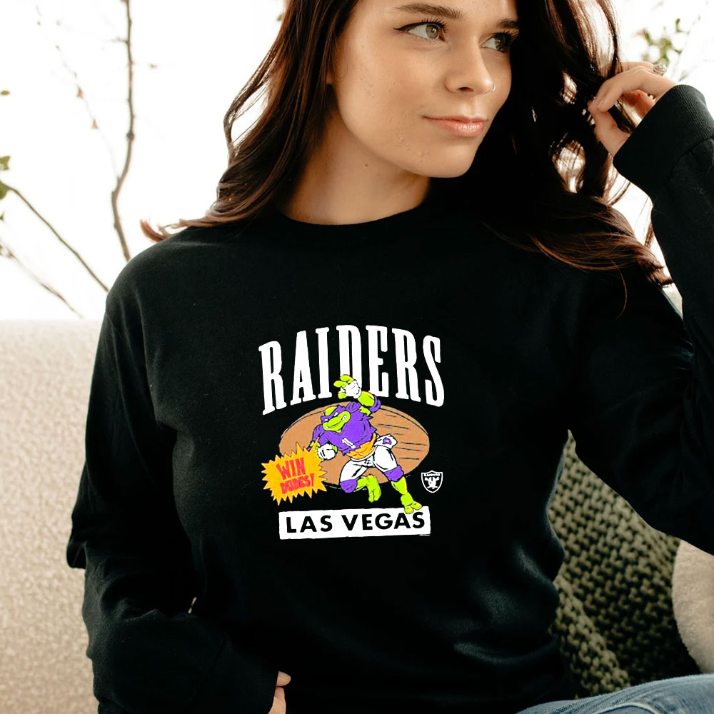 TMNT Donatello x Las Vegas Raiders Long Sleeve