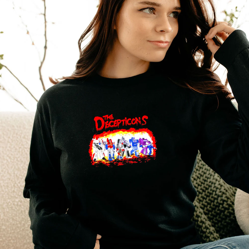 The Decepticons Jetfire Starscream Megatron Long Sleeve