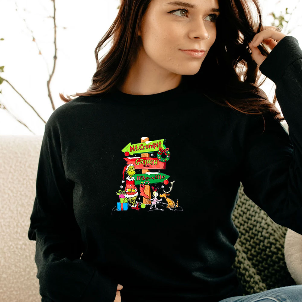 The Grinch Xmas Whoville Mount Crumpit Long Sleeve