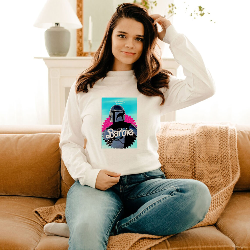 The Mandalorian Funny Barbie Collab With Star Wars Long Sleeve