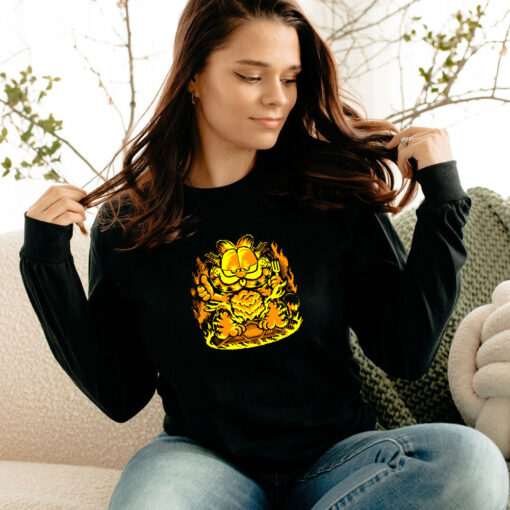 Three Layer Ritual Garfield And Lasagna Long Sleeve