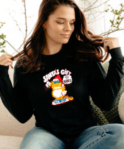 Vintage 80s Cat Shirt Santas To Babes Long Sleeve