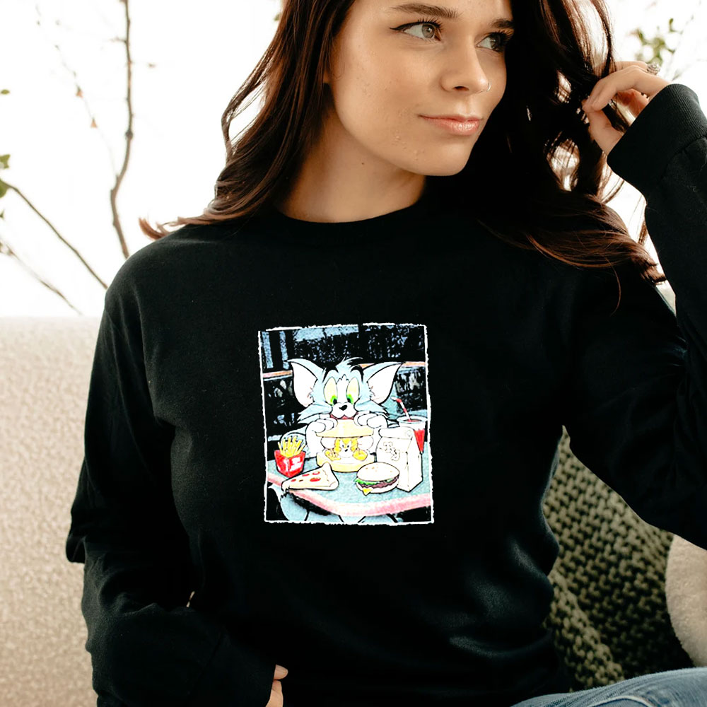 Vintage Cartoon Tom and Jerry Long Sleeve