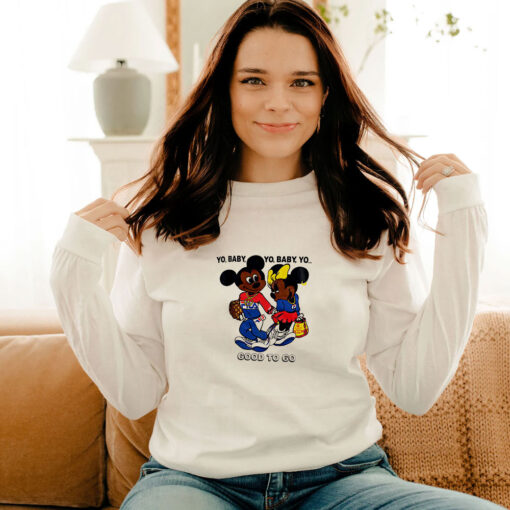 Vintage Mickey Mouse Yo Baby Yo Baby Long Sleeve