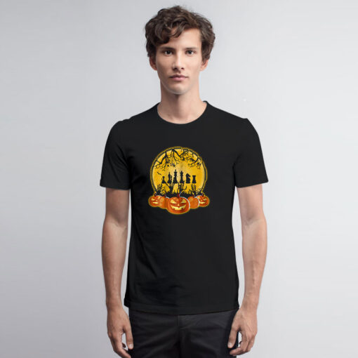 Halloween Pumpkin Chess T Shirt