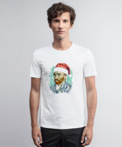 Van Gogh In Santa Hat T Shirt